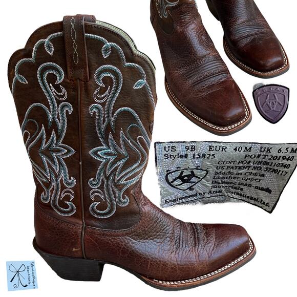 Ariat Legend Western Cowboy Boots Sz 9B - Picture 1 of 7